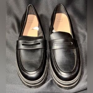 black platform loafers from the brand A New Day.
